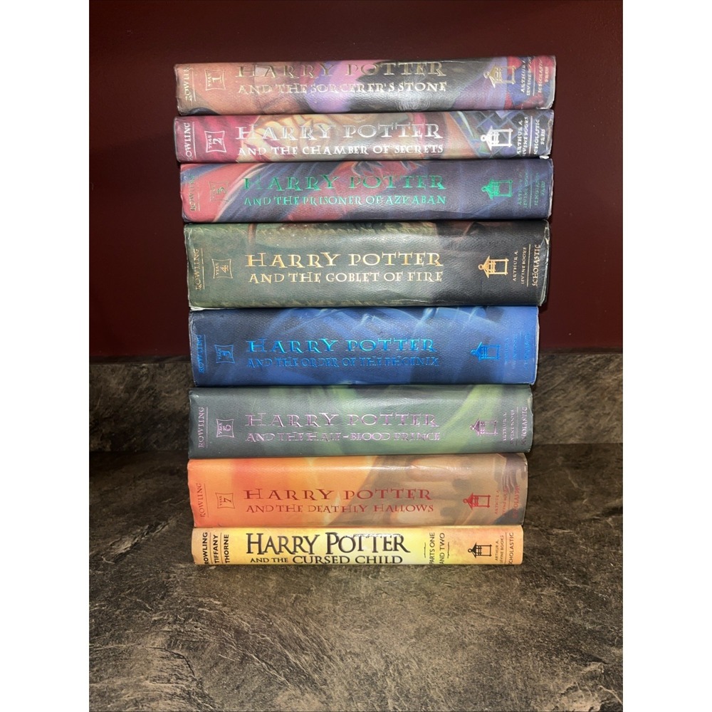 Harry Potter Complete Hardcover Set Books 1-7 + Cursed Child J.K. Rowling Lot